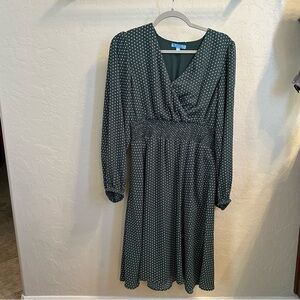 Draper James Dark Green Long Sleeve Dress